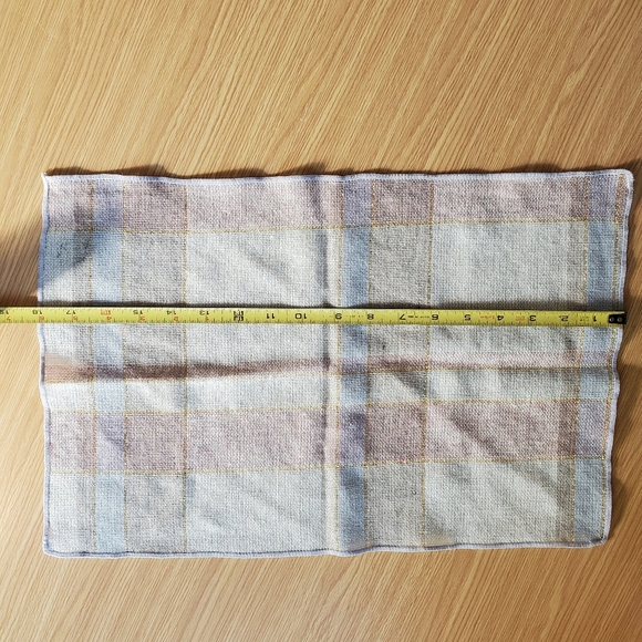 Plaid metallic cloth napkins, placemat Easter spring - Picture 7 of 8